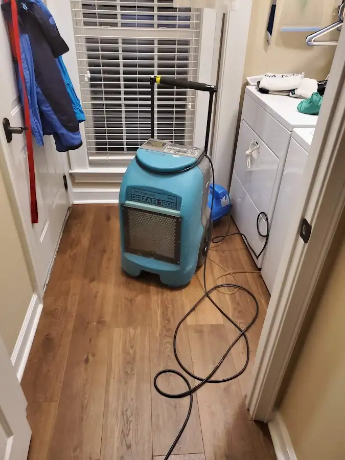 Commercial dehumidifier deployed for Flood Damage Cleanup in Madera Acres